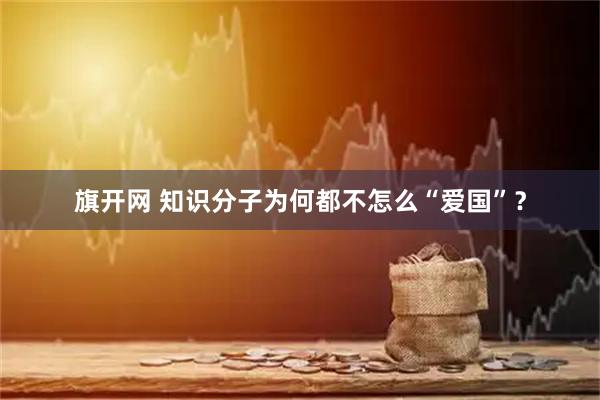 旗开网 知识分子为何都不怎么“爱国”？